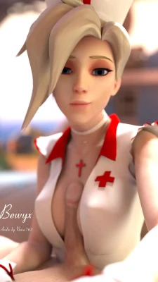 Nurse Mercy boobs massage