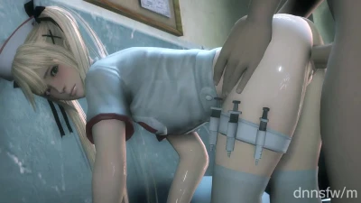 Marie Rose taking care of her patient