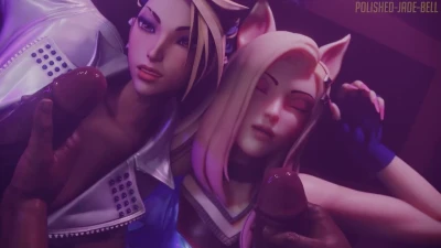 Akali and Ahri Group Facial