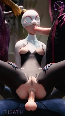Gwen Stacy (Spider-Gwen) - Into the Pussy-verse (animation)(720p)