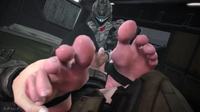 Kat/Palmer Foot Worship Handjob