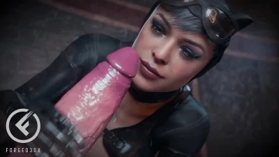 Catwoman x Batman - Handjob