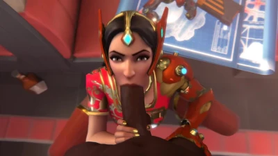 Symmetra Deep Throating