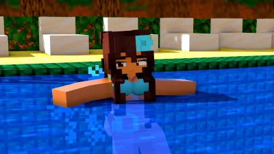 Minecraft water belly inflation animation - Mirokuy