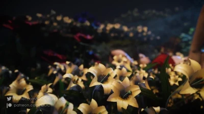 Cloud x Aerith at garden