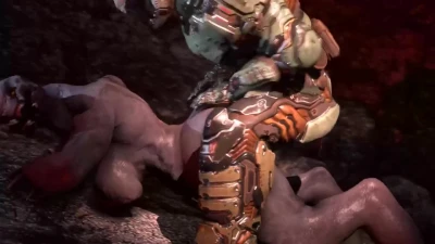 Sangheili x Doom slayer