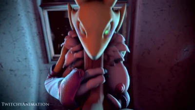 Renamon fellatio