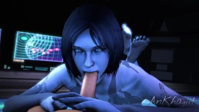 [AnKhajiit] Cortana's Blowjob
