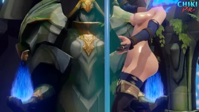 ASHE STRIPTEASE LEAGUE OF LEGENDS