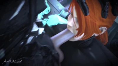 [AnKhajiit] Carolina gets Throated and Facialized (Red vs Blue)