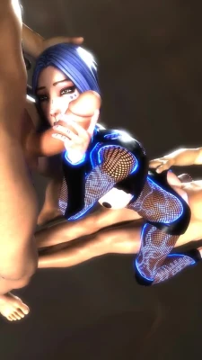 Doggy blowjob and anal form behind alt 2