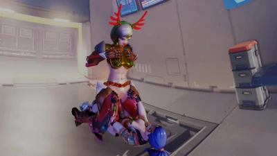 Christmas deer cowgirl alt
