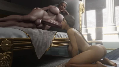 Sindel and Jade Blowjob