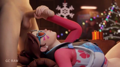 Dva Merry Christmas handjob