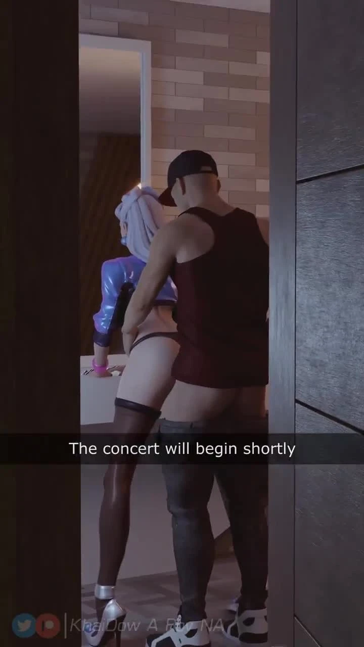 KDA Evelynn before the concert (Animation) - 3D Porn | xporn3d.com