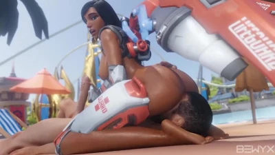 Pharah mouth-to-mouth