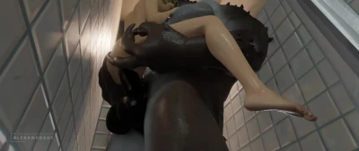 In the public shower