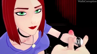 Mary Jane HandJob 3d Animated