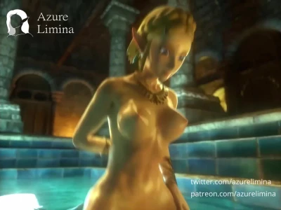 Princess Riding in Bath House