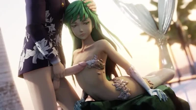 Mermaid boobjob  titjob  chestjob?