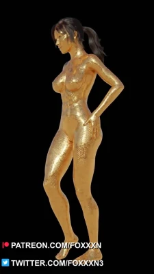 Gold Lara Croft