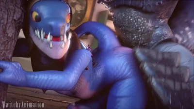 Slark fucked from behind