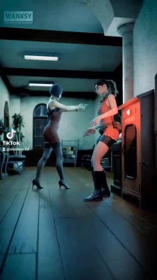Thr girls record a tiktok in between missions