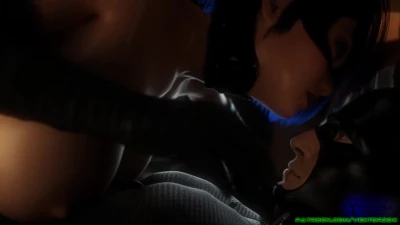 Catwoman and Batman sample