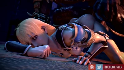 (Sound warning) Sophitia fucked hard by minotaur