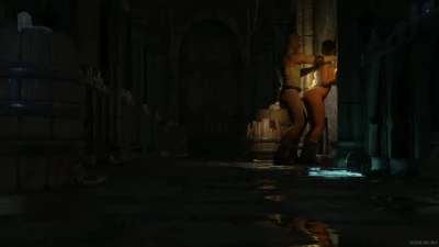 Lara Croft Fucked from behind by a stranger