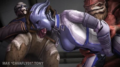 Liara taking care of the crew part 1