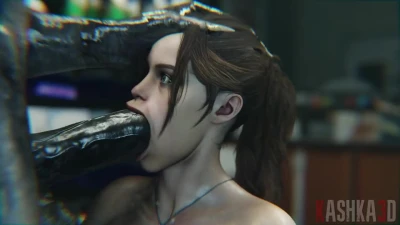 Little cocksucker Claire Redfield