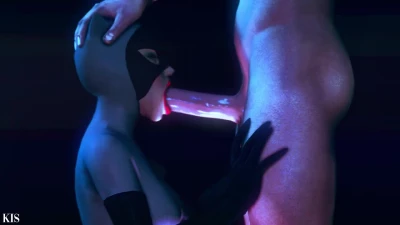 Catwoman blowjob