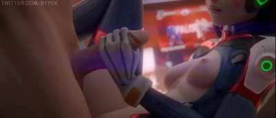 d.va handjob  in overwatch