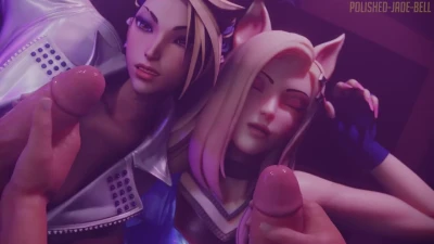 Akali and Ahri Group Facial