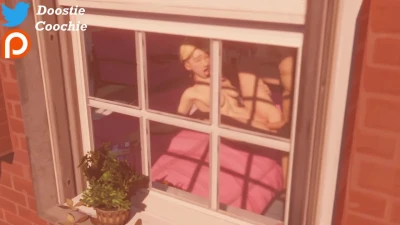 Gwen spreading her legs Animation