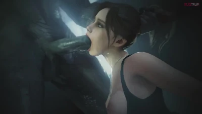 claire redfield forced oral