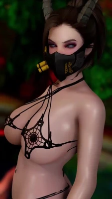 sexy facemask girl