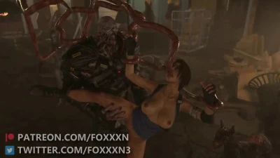 Jill Valentine Nemesis Tentacles Street Fucking