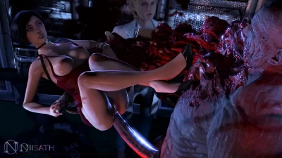 Ada Wong x Tyrant - Defeated