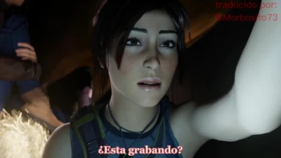 Lara Croft probando sus limites