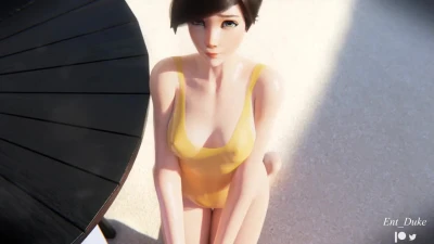 Tracer & Widow Sharing cock