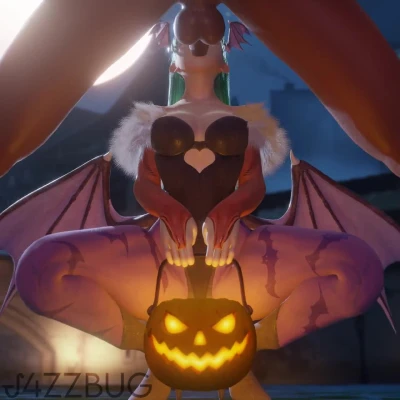 Morrigan Halloween Blowjob