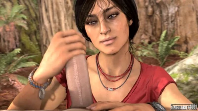 Chloe Frazer is giving a handjob