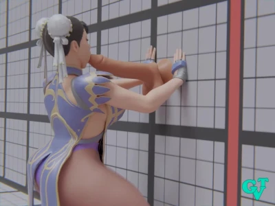 Chun-Li dick sucking practice