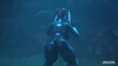 Chun-li as a Covert Ops Operative  doing some birthday twerk.