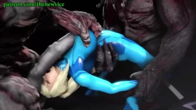 Samus aran +  monsters