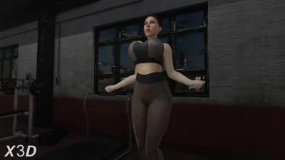 Black Widow Rope Skipping Animation