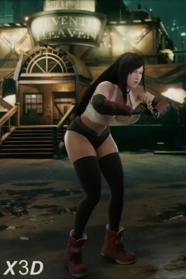Tifa Doing Cammy Stretch Animation