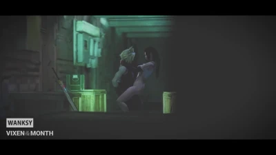 Cloud with a horny Tifa